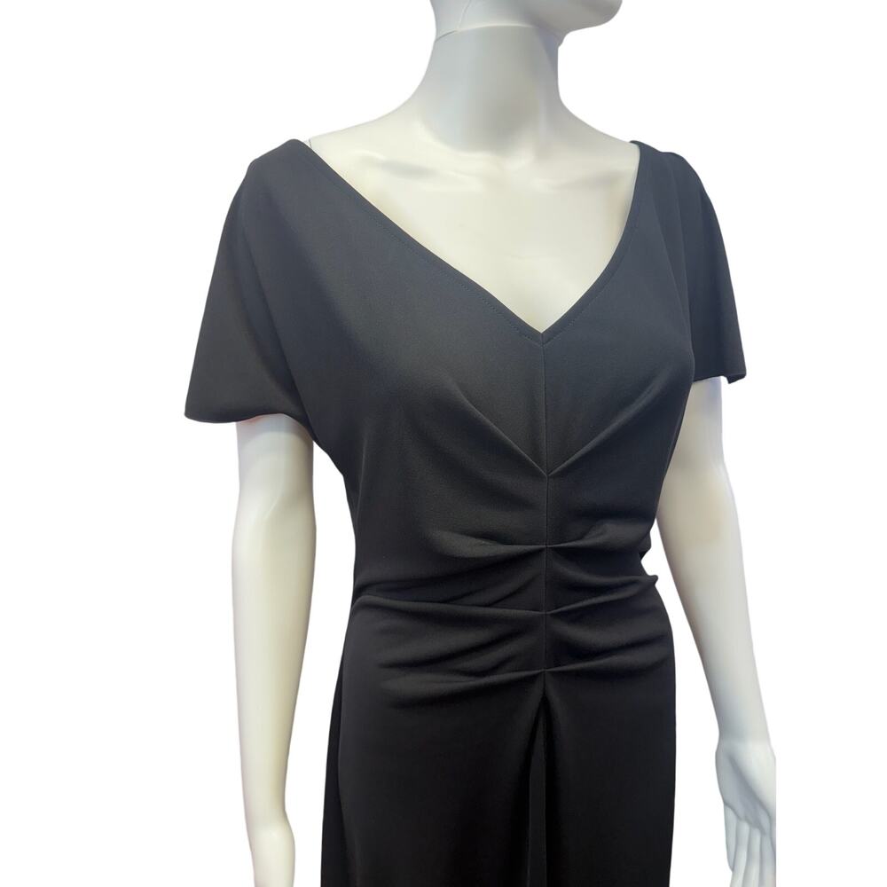 Y2K Vintage 90s goth fairy  Newport News Black Dress with V-Neck Front Women's